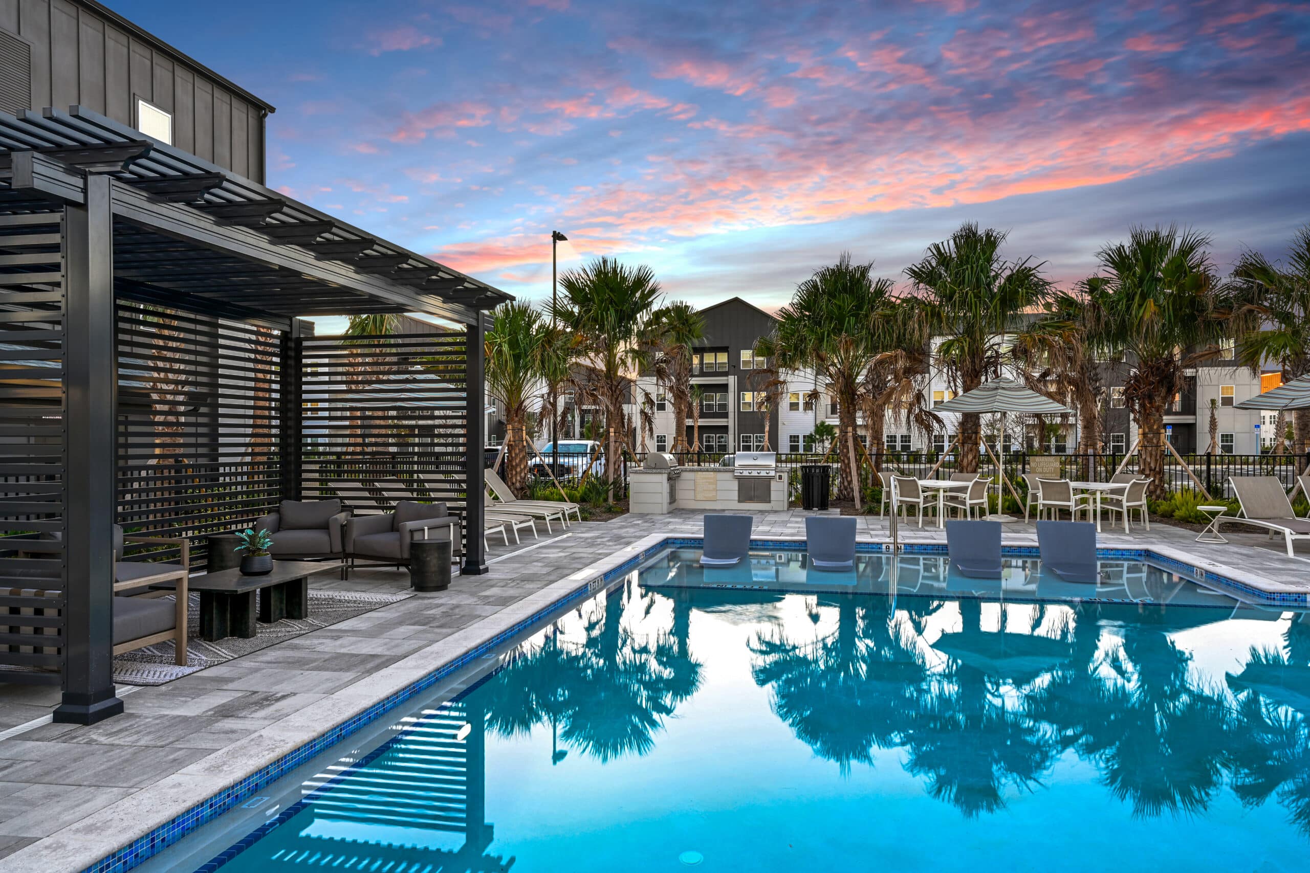 DistrictWest PoolDeck&CabanaDusk(1) January2025 HighRes